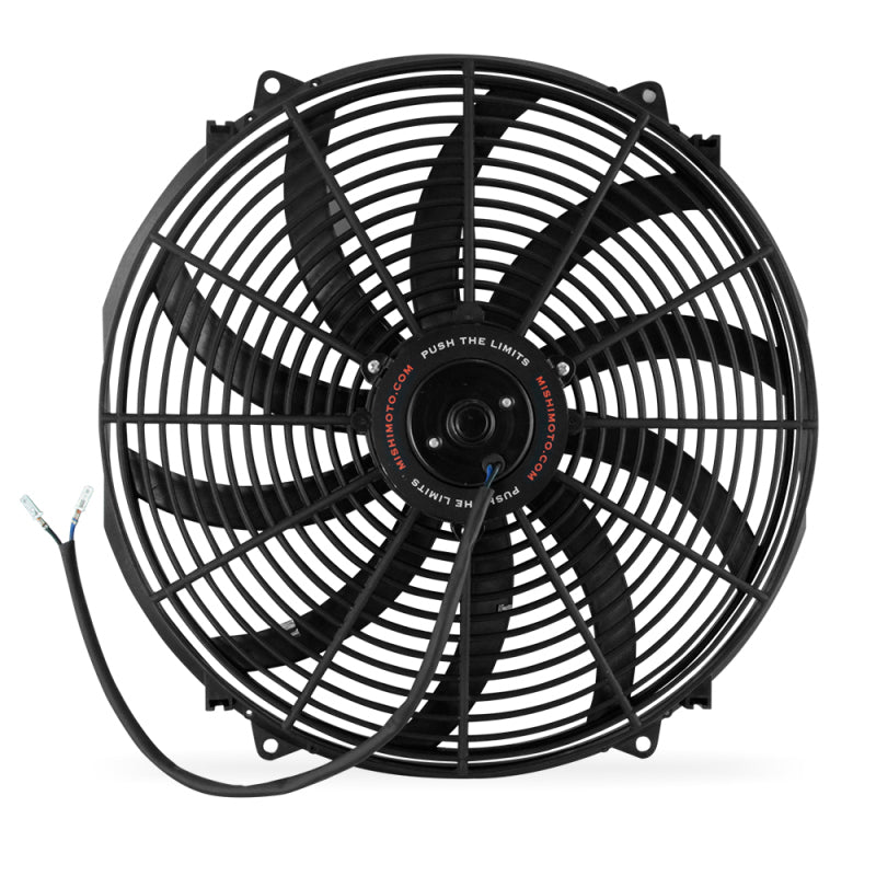 Mishimoto 16 Inch Curved Blade Electrical Fan for Enhanced Cooling and Universal Fitment