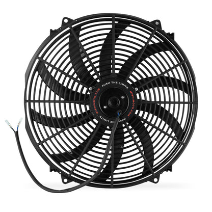 Mishimoto 16 Inch Curved Blade Electrical Fan for Enhanced Cooling and Universal Fitment