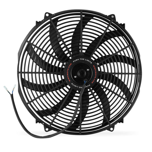 Mishimoto 16 Inch Curved Blade Electrical Fan for Enhanced Cooling and Universal Fitment