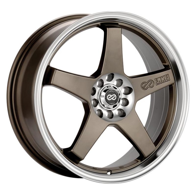 Enkei EV5 17x7 Alloy Wheel with Dual Bolt Pattern in Matte Bronze Finish (Part Number 446-770-0138ZP)