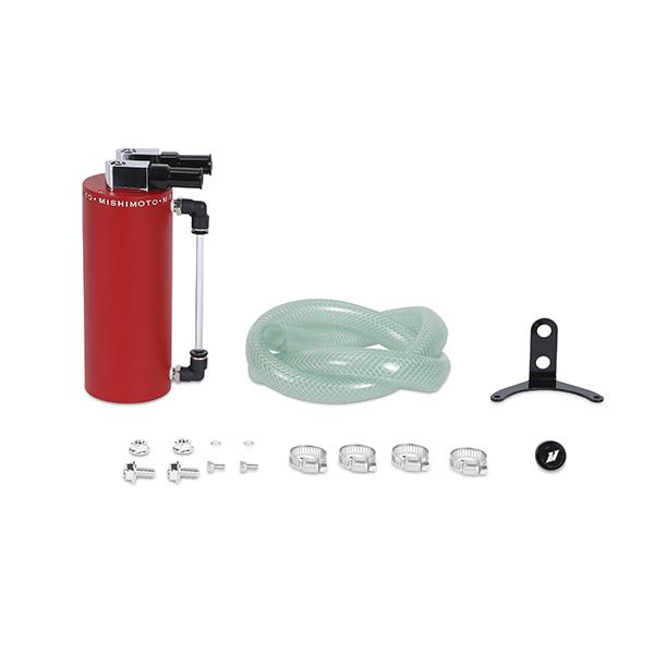 Mishimoto Small Aluminum Oil Catch Can - Wrinkle Red Part MMOCC-SAWRD