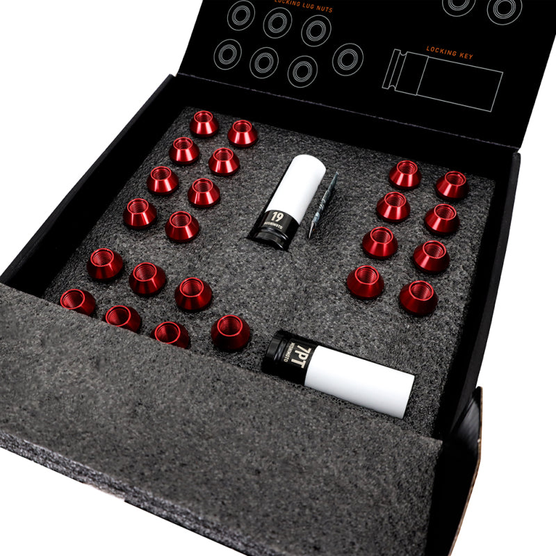 Mishimoto Aluminum Locking Lug Nuts 1/2 x 20, 23-Piece Set in Silver