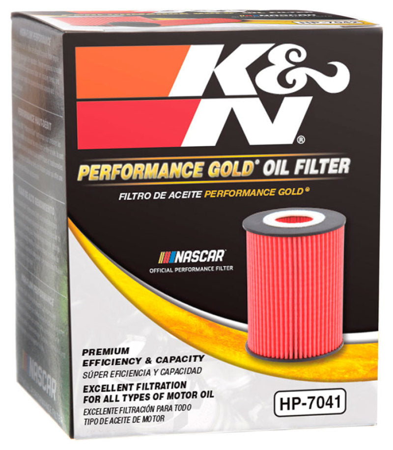 K&N Engineering HP-7041 Performance Oil Filter for 2012-2015 Fiat 500 and Jeep Renegade 1.4L L4 Gas Engines