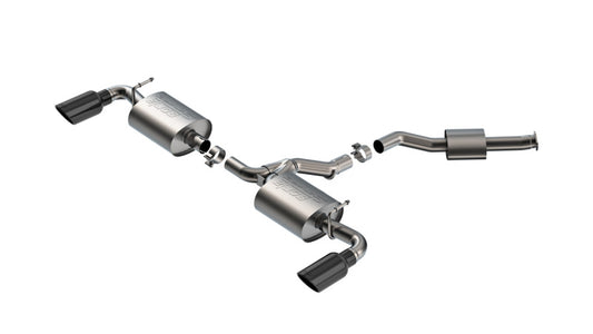 Borla 19-25 Toyota RAV4 Hybrid 2.25-inch S-Type Cat-Back Exhaust System with Black Chrome Tips