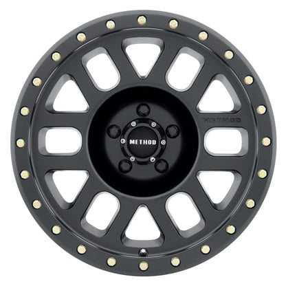 Method MR309 Grid 17x8.5 Black Wheel with 5x5 Bolt Pattern and 94mm Hub Bore