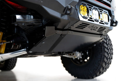 Addictive Desert Designs 21-22 Ford Bronco Bomber Skid Plate (Part AC23008NA03) - Aluminum Underbelly Protection for Bomber Front Bumper