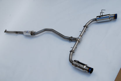 Invidia 2022+ Honda Civic Si 1.5T N1 70mm Cat Back Exhaust with Burnt Titanium Tips