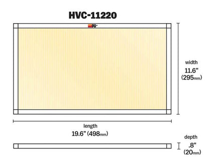K&N HVAC Filter 12x20x1 - Washable and Reusable Pleated Synthetic Air Filter with MERV 11 Rating