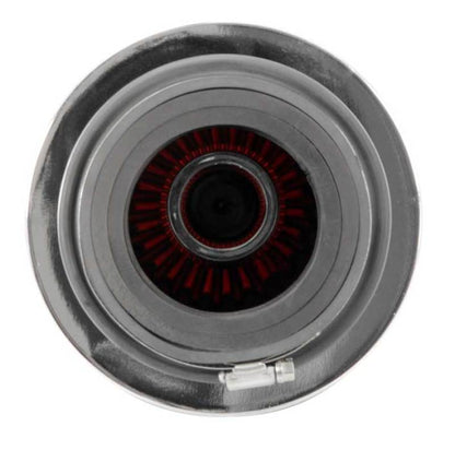 K&N Engineering Universal Air Filter Chrome Round Tapered - 4-inch Flange ID, 1.125-inch Flange Length, 9.5-inch Height