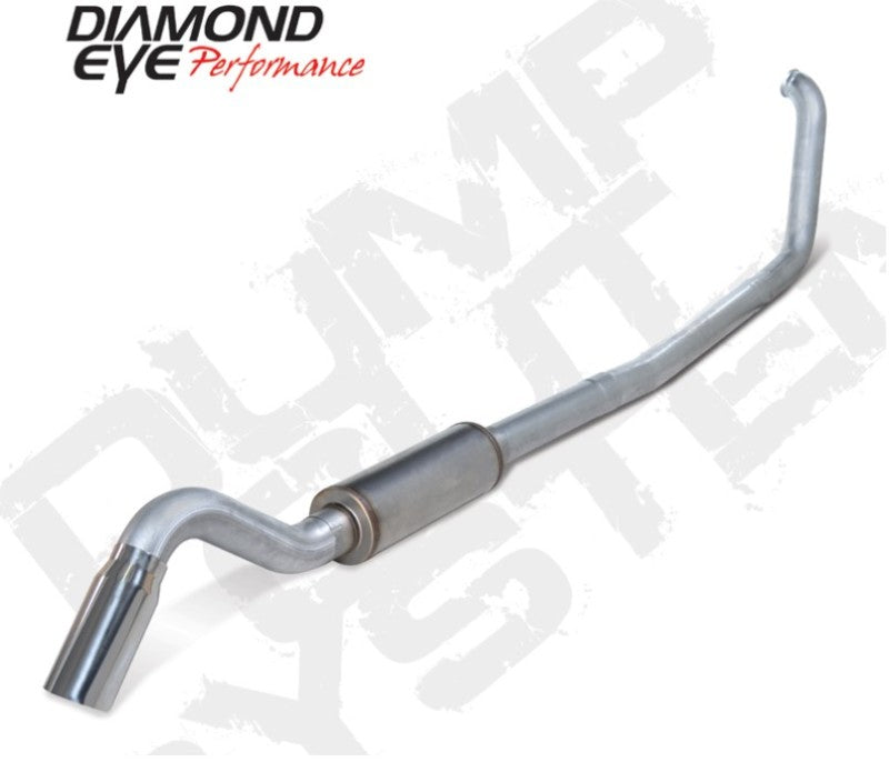 Diamond Eye Performance 4-inch Turbo Back Single Exhaust Kit for 2000-2003 Ford F-250/F-350 7.3L Diesel with Turn Down Tip