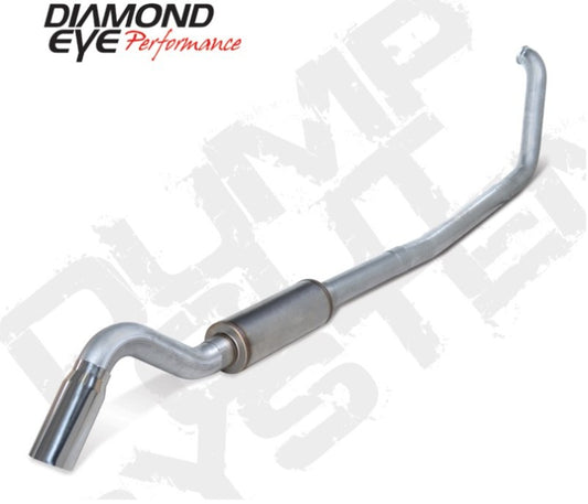Diamond Eye Performance 4-inch Turbo Back Single Exhaust Kit for 2000-2003 Ford F-250/F-350 7.3L Diesel with Turn Down Tip