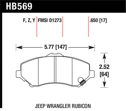 Hawk LTS Street Brake Pads