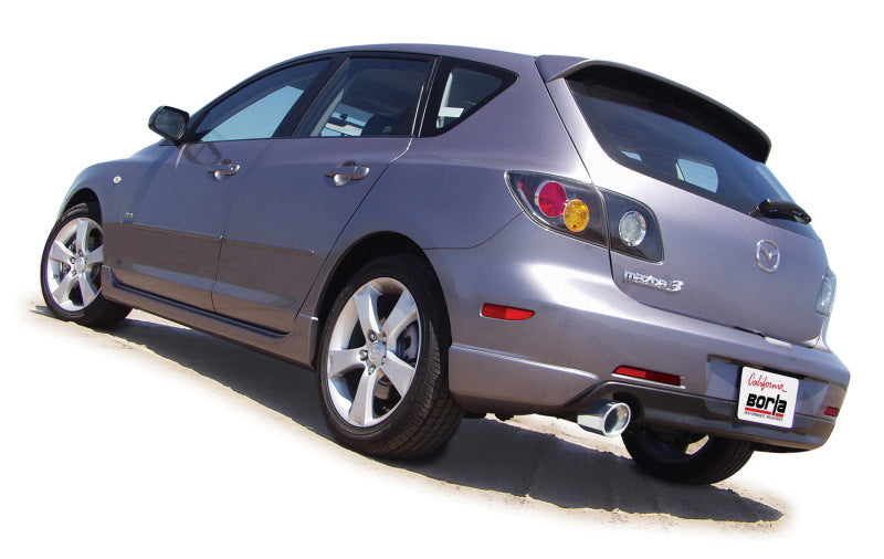 Borla Mazda3 S-Type Cat-Back Exhaust System Part #140121 for 2004-2009 Mazda 3 Sedan and Hatchback