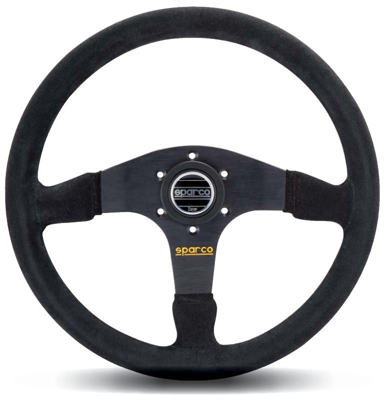 SPARCO 015R375PSN Steering Wheel 375 Suede Black for Automotive Performance and Comfort