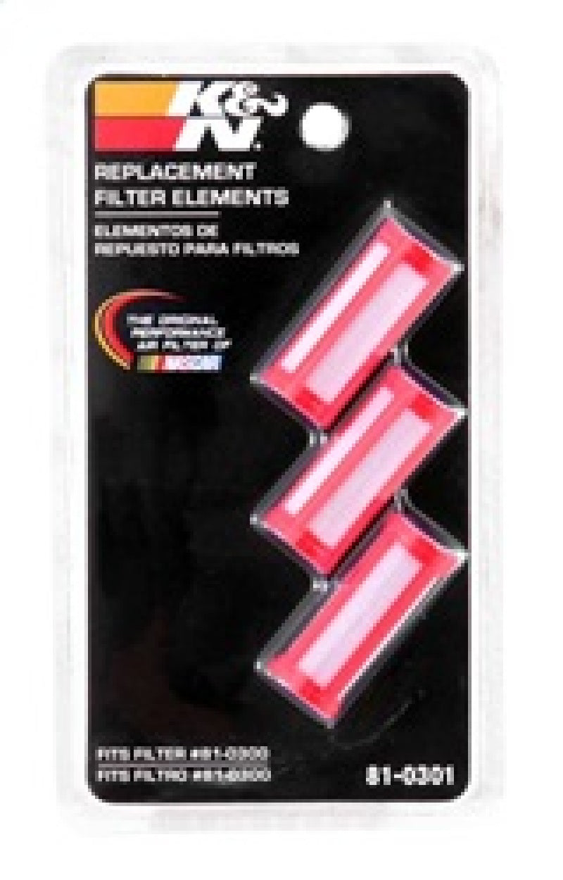 K&N Engineering Replacement Fuel Filter Element Kit for 81-0300 Clear View Fuel Filter