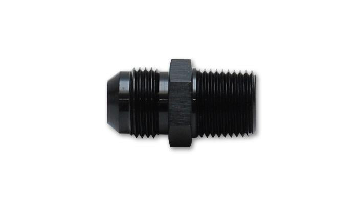 Vibrant -8AN to 1/2 inch NPT Straight Adapter Fitting - Aluminum
