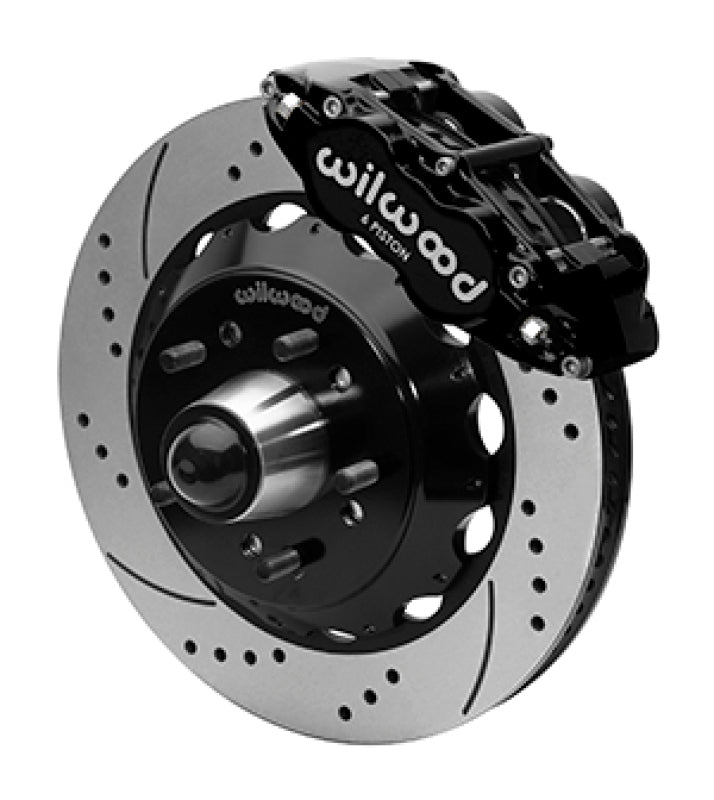 Wilwood Forged Narrow Superlite 6R Front Brake Kit for 1988-1998 GMC C1500 - Black Powder Coated