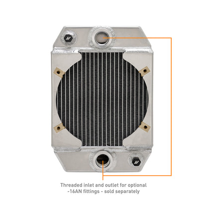 Mishimoto Universal Drag Race Performance Aluminum Radiator - Natural Part MM-RAD-UNI-DRGN