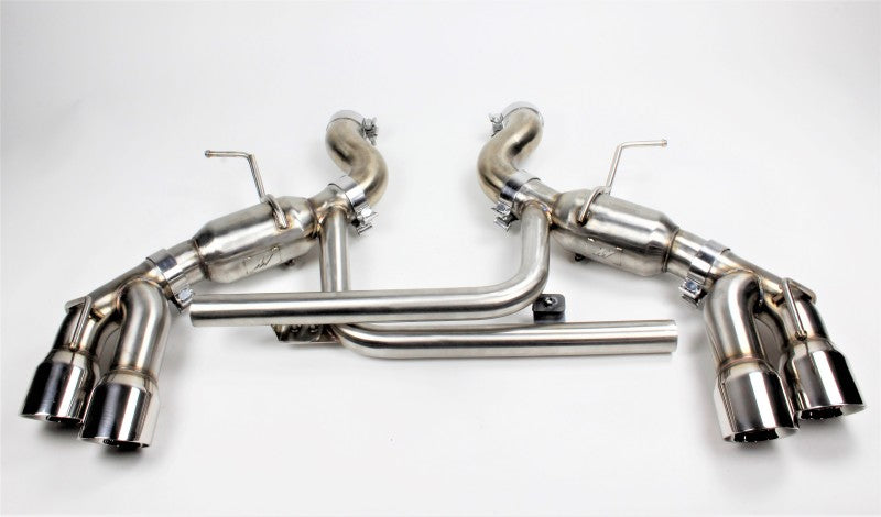 Mishimoto 2016+ Chevrolet Camaro SS Quad-Tip Pro Axle-Back Exhaust System with Polished Tips