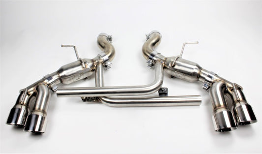 Mishimoto 2016+ Chevrolet Camaro SS Quad-Tip Pro Axle-Back Exhaust System with Polished Tips