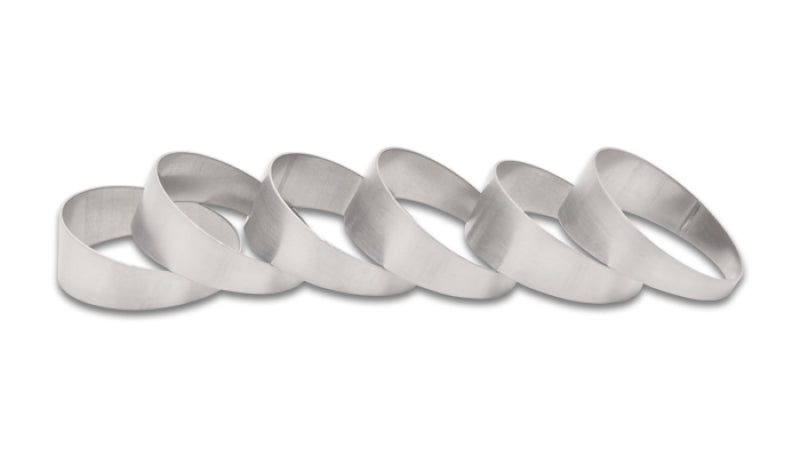 Vibrant 2.50 Inch OD T304 Stainless Steel Pie Cuts - Set of 6 for Custom Exhaust Bends
