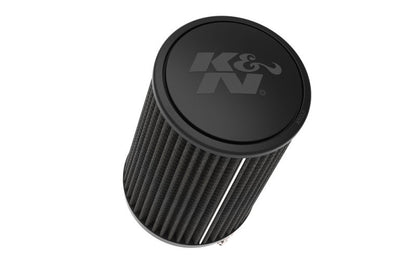 K&N Engineering RU-3112HBK Black Universal Air Filter - 4 Inch Flange, Synthetic Media