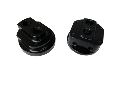 BLOX Racing Remote Oil Filter Relocation Kit - Black for Automotive Applications