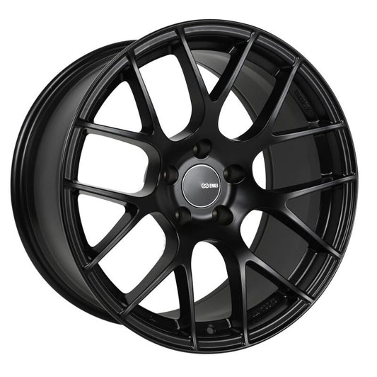 Enkei Raijin 18x9.5 Inch Black Alloy Wheel with 35mm Offset and 5x114.3 Bolt Pattern