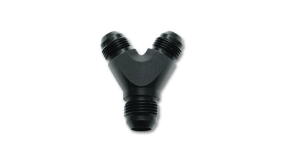 Vibrant -12AN to -10AN Fuel Cell Bulkhead Y-Adapter Fitting in Aluminum