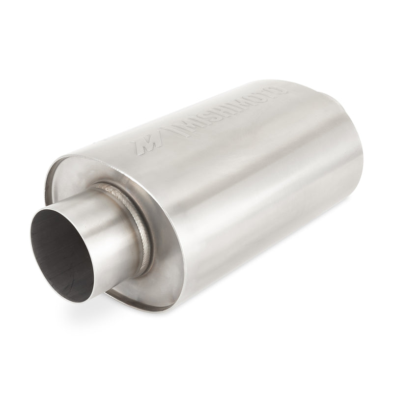 Mishimoto Universal Stainless Steel Resonator with 2.5 inch Inlet/Outlet – Brushed Finish