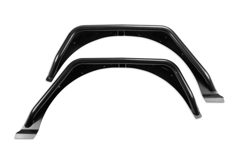 Fabtech 18-21 Jeep JL Rear Steel Tube Fenders – Textured Black, Part FTS24213