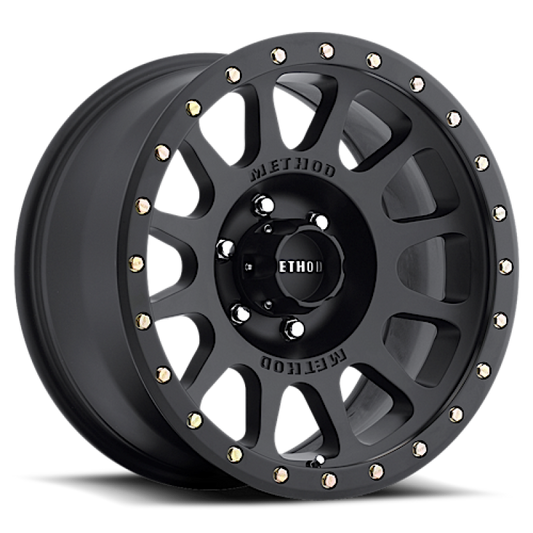 Method MR305 NV 17x8.5-inch Matte Black Off-Road Wheel with 25mm Offset and 6x5.5 Bolt Pattern