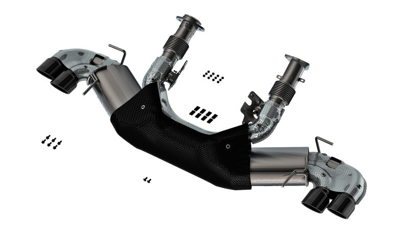 Borla 20-23 Chevy Corvette 6.2L V8 AT ATAK Cat-Back Exhaust with Black Chrome Tips
