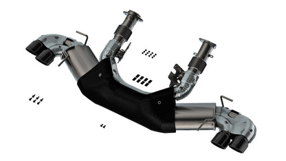 Borla 20-23 Chevy Corvette 6.2L V8 AT ATAK Cat-Back Exhaust with Black Chrome Tips