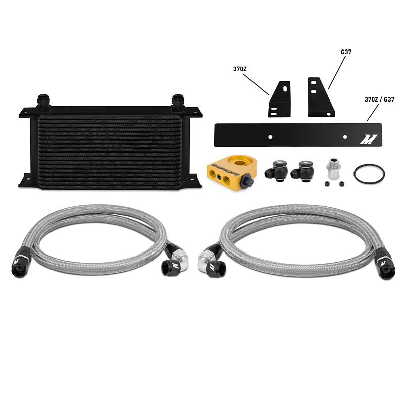 Mishimoto 09-12 Nissan 370Z / 08-12 Infiniti G37 Thermostatic Oil Cooler Kit - Black