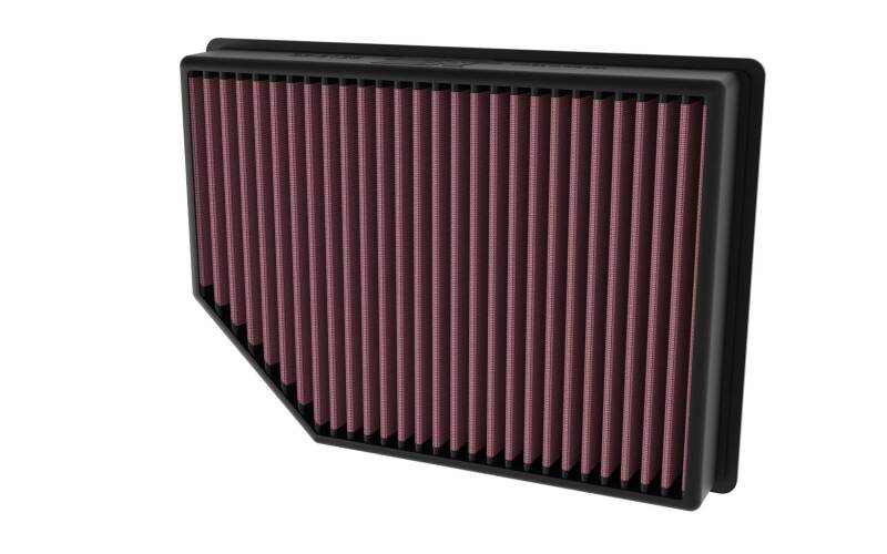 K&N Engineering Part 33-5125 High-Flow Reusable Air Filter for Jeep Grand Wagoneer 2022-2023
