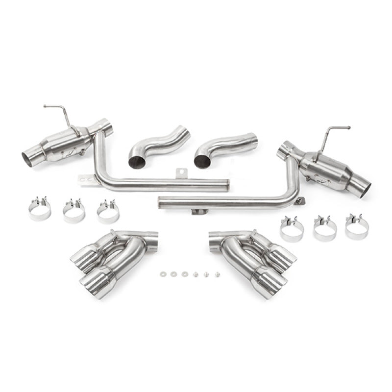 Mishimoto 2016+ Chevrolet Camaro SS Quad-Tip Pro Axle-Back Exhaust System with Polished Tips