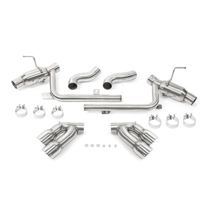Mishimoto 2016+ Chevrolet Camaro SS Quad-Tip Pro Axle-Back Exhaust System with Polished Tips