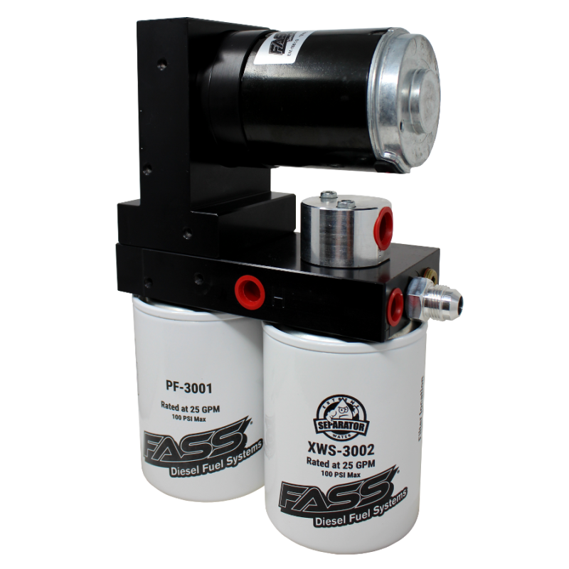 FASS Fuel Systems Titanium Series 165 GPH Fuel Air Separation System for 2015-2016 GM 2500/3500 Duramax Diesel Trucks - Part TSC12165G