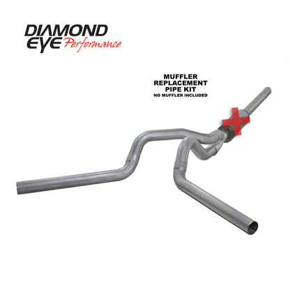 Diamond Eye Performance 4-inch Catback Exhaust System Kit for 2004.5-2007.5 Dodge Ram 2500 with 5.9L Cummins Engine