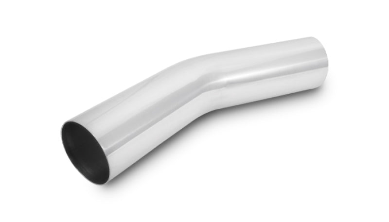 Vibrant 4-inch O.D. Universal Aluminum Tubing with 30 Degree Bend - Polished Finish
