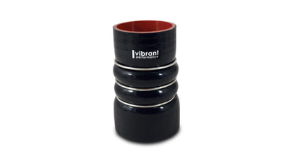 Vibrant 4-Ply Aramid Reinforced Charge Air Cooler Hose Coupler – 4 Inch ID, Black
