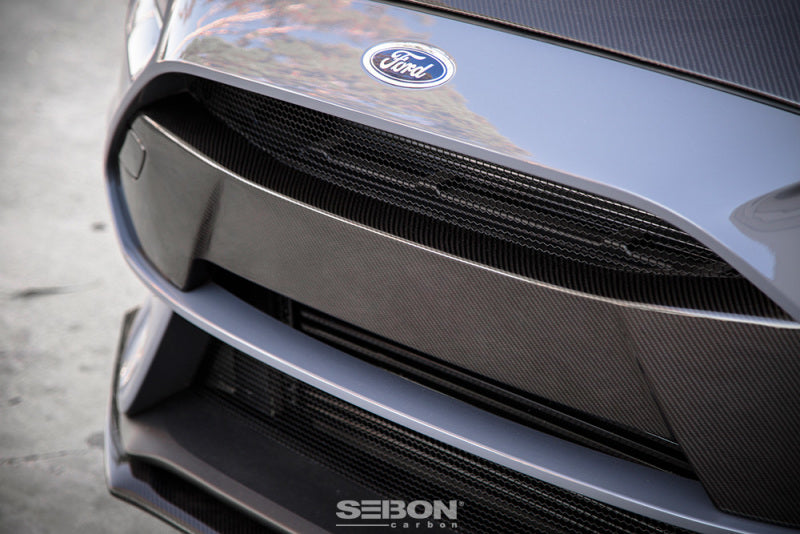 Seibon Carbon Fiber Front Bumper Garnish for 2016-2018 Ford Focus RS | Part FBG16FDFO