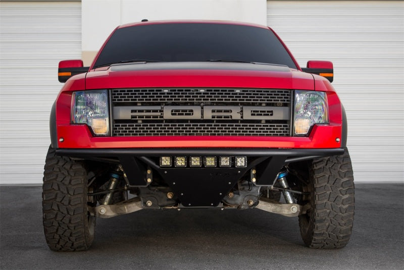 Addictive Desert Designs 10-14 Ford F-150 Raptor ADD PRO Front Bumper with Frame Cut Design in Hammer Black
