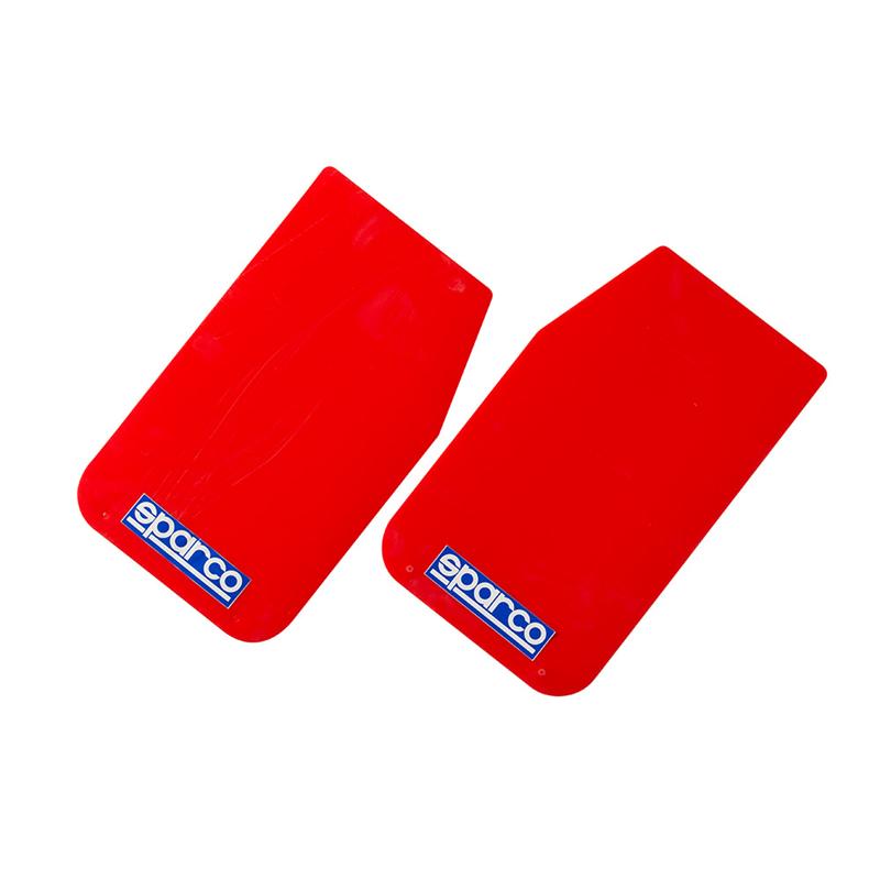 Sparco Mud Flap Pair in Red - Part Number 03791RS