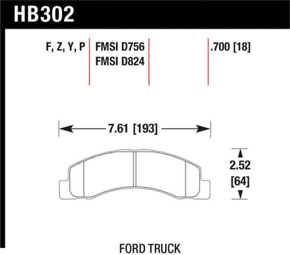 Hawk LTS Street Brake Pads