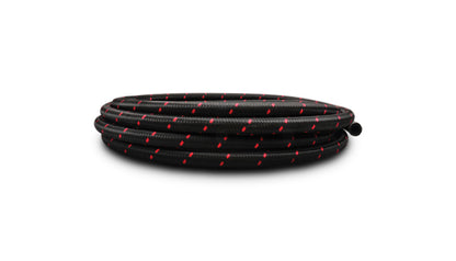Vibrant -8 AN Nylon Braided Flex Hose with Reinforced CPE Inner Liner, 5 ft Roll