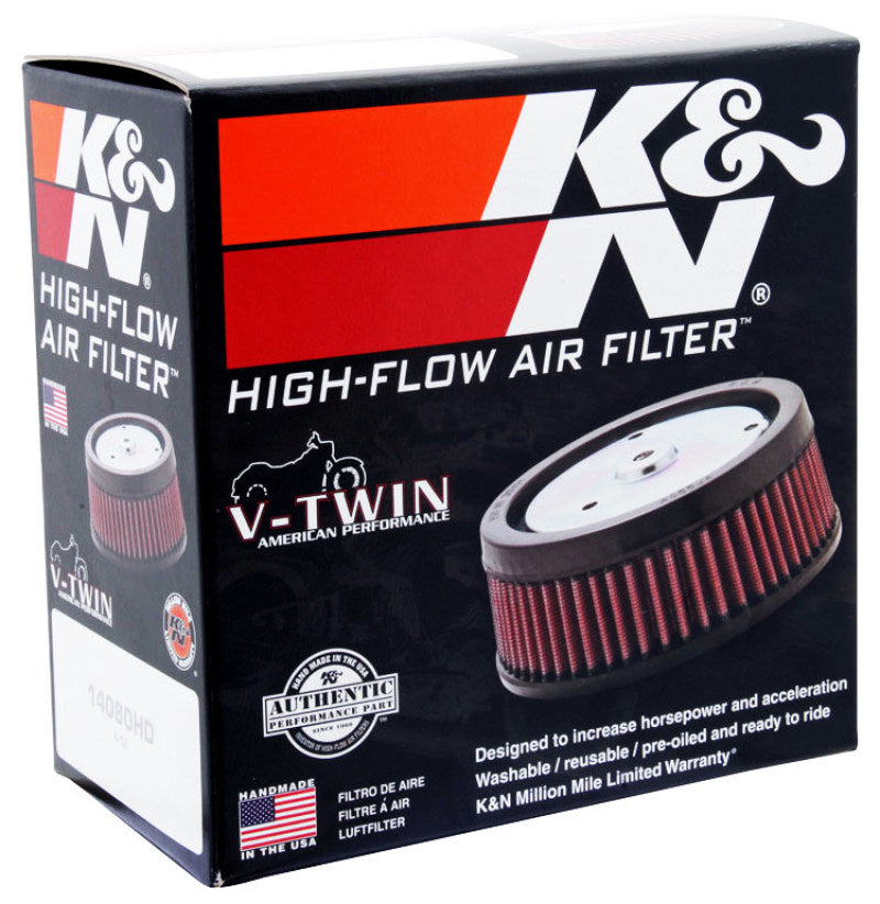K&N Engineering E-3200 Custom Round Air Filter – 5-3/8 Inch Outer Diameter, 4 Inch Inner Diameter, 2 Inch Height