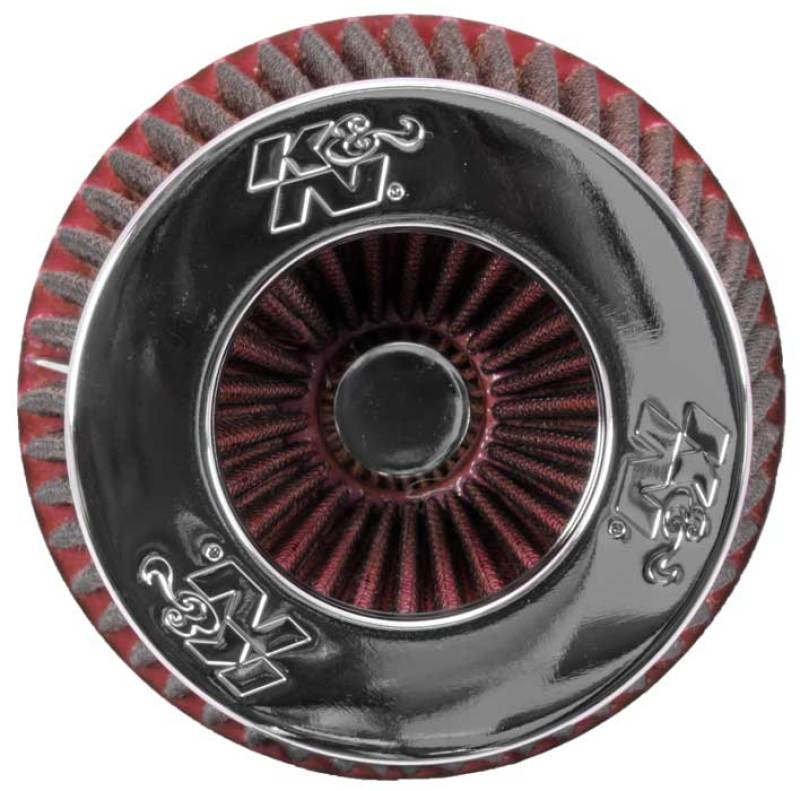K&N Engineering Universal Air Filter Chrome Round Tapered – 4-inch Flange ID x 1.125-inch Flange Length x 5.5 inches Height