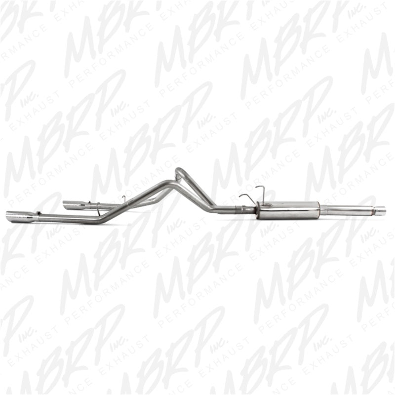 MBRP Armor Plus Series Cat Back Exhaust System for 2003 Dodge Ram 1500 with 5.7L Hemi - Dual Split Rear Exit